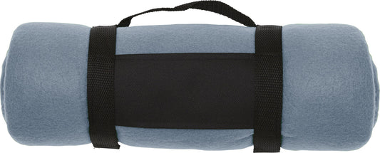 Picknickkleed fleece grijs - 162 x 125 cm