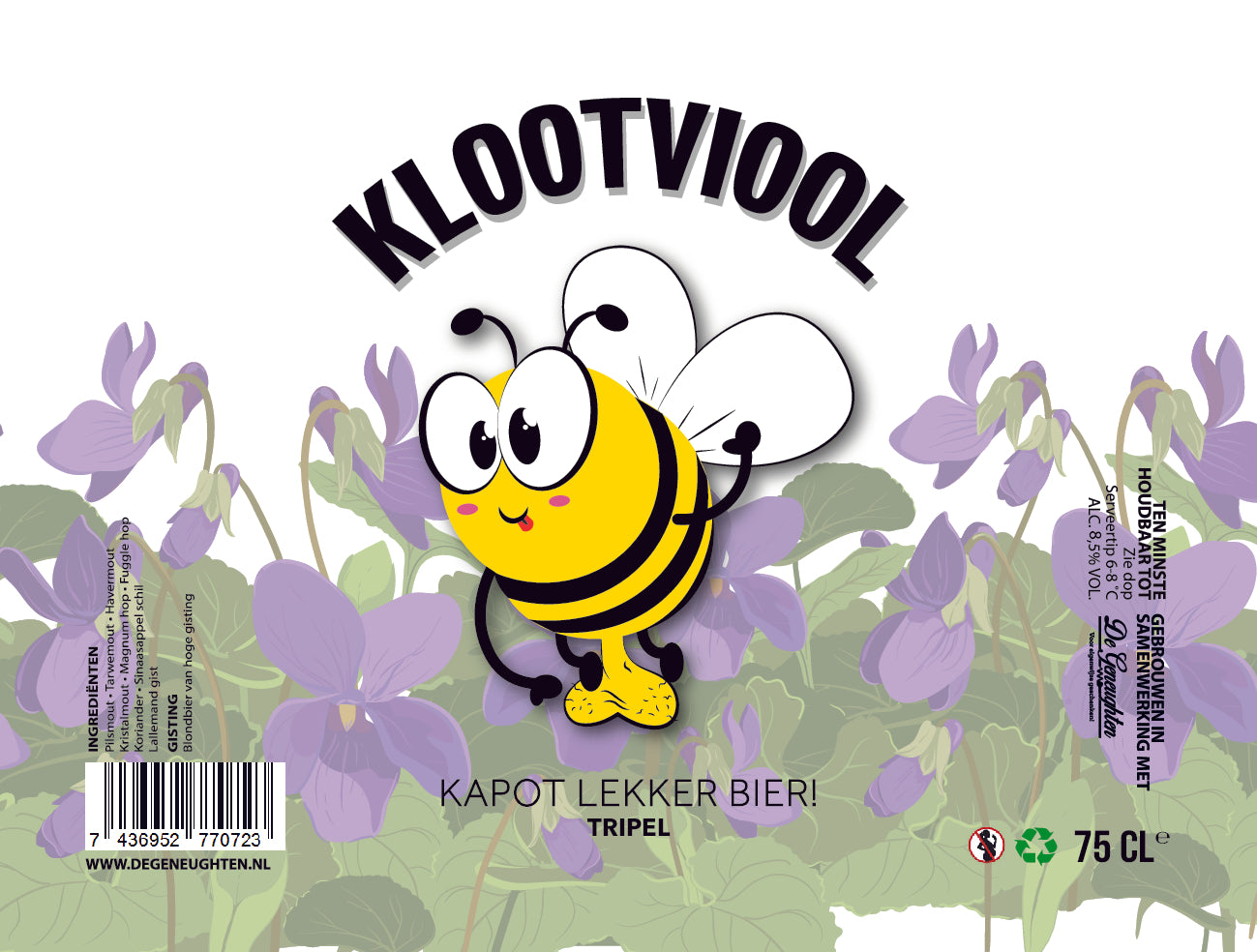 Speciaalbier Klootviool Tripel - 75cl