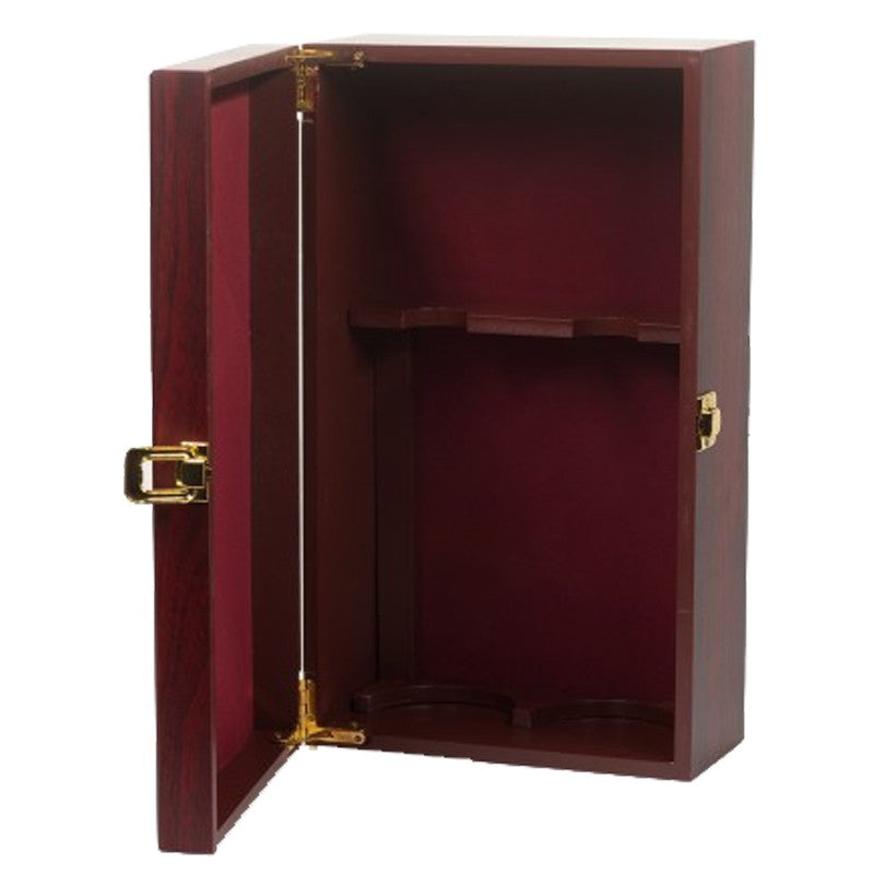 Wijnkist bordeaux 2-vaks