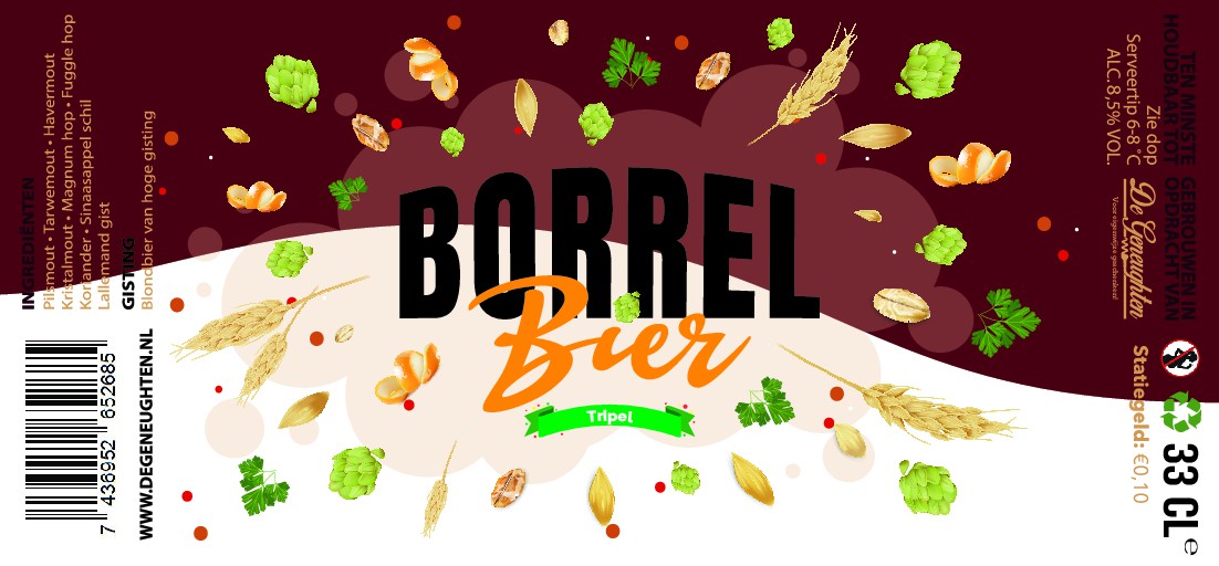 ,Speciaalbier Borrel Bier Tripel - 33cl