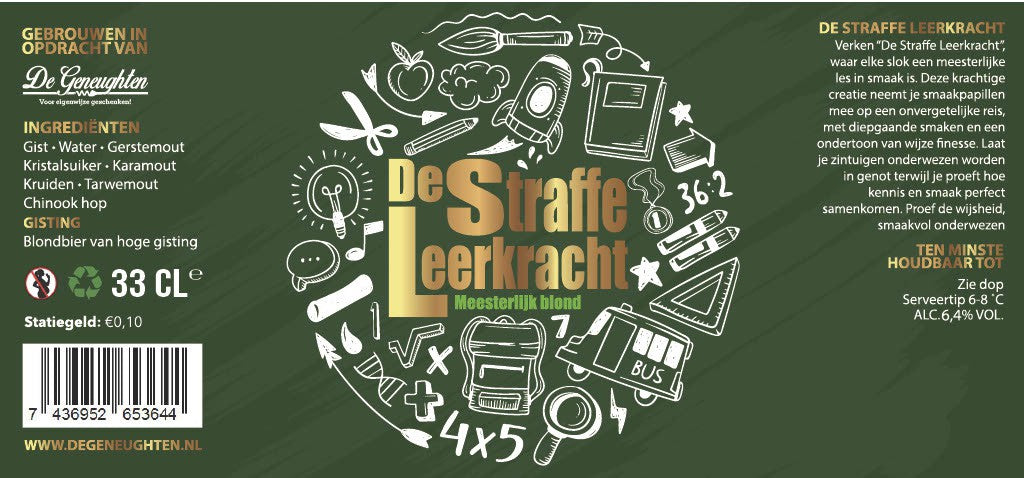 ,Speciaalbier De Straffe Leerkracht Blond - 33cl