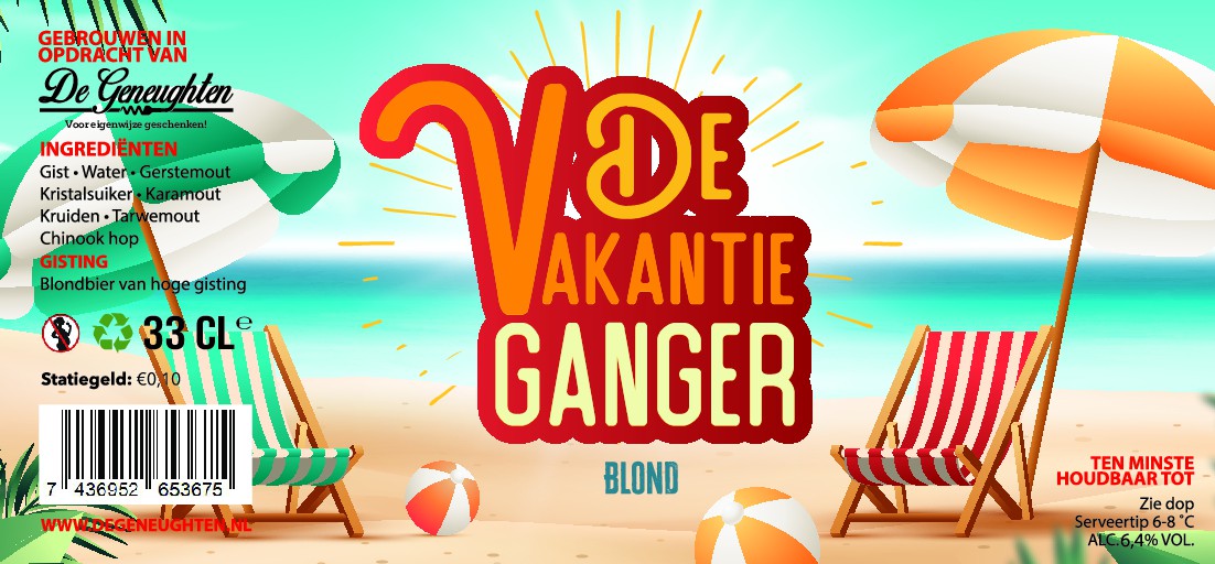 ,Speciaalbier De Vakantie Ganger Blond - 33cl