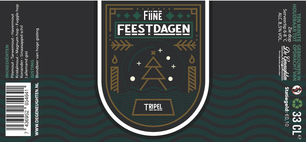 ,Speciaalbier Fijne Feestdagen Tripel - 33cl
