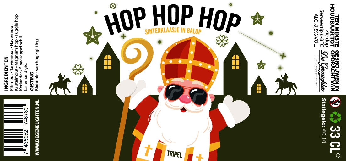,Speciaalbier Hop Hop Hop Tripel - 33cl