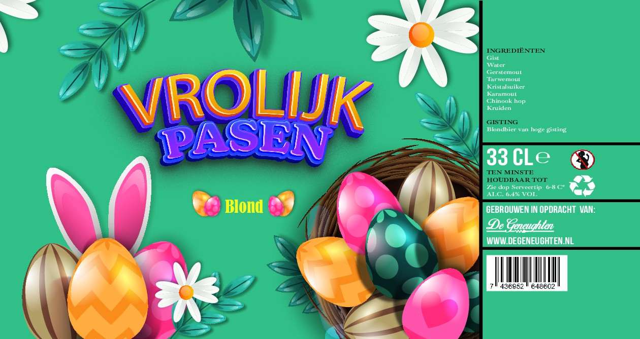 ,Speciaalbier Vrolijk Pasen Blond - 33cl