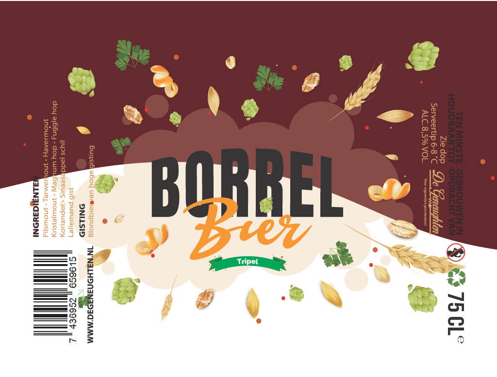 ,Speciaalbier Borrel Bier Tripel - 75cl