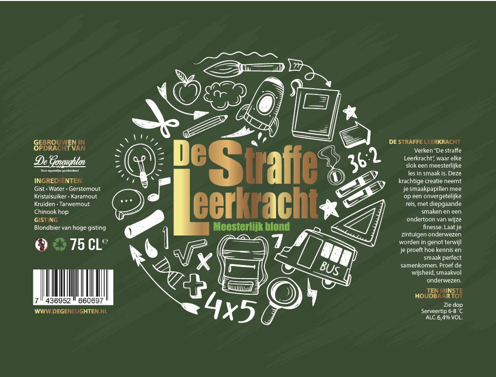 ,Speciaalbier De Straffe Leerkracht Blond - 75cl