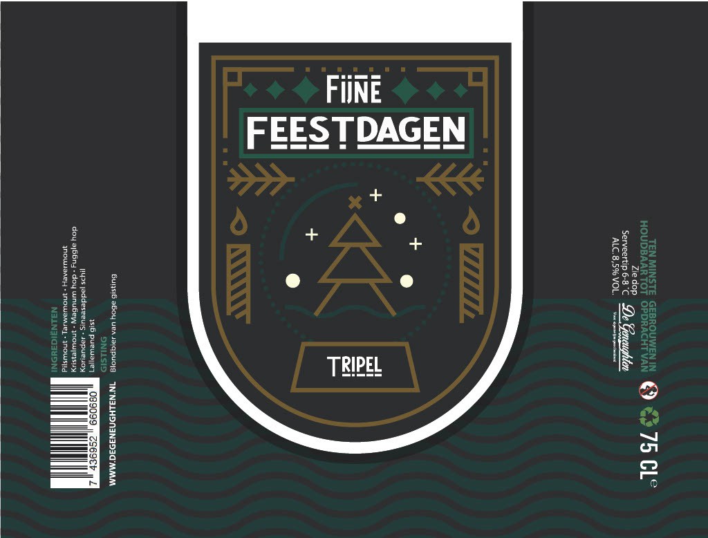 ,Speciaalbier Fijne Feestdagen Tripel - 75cl