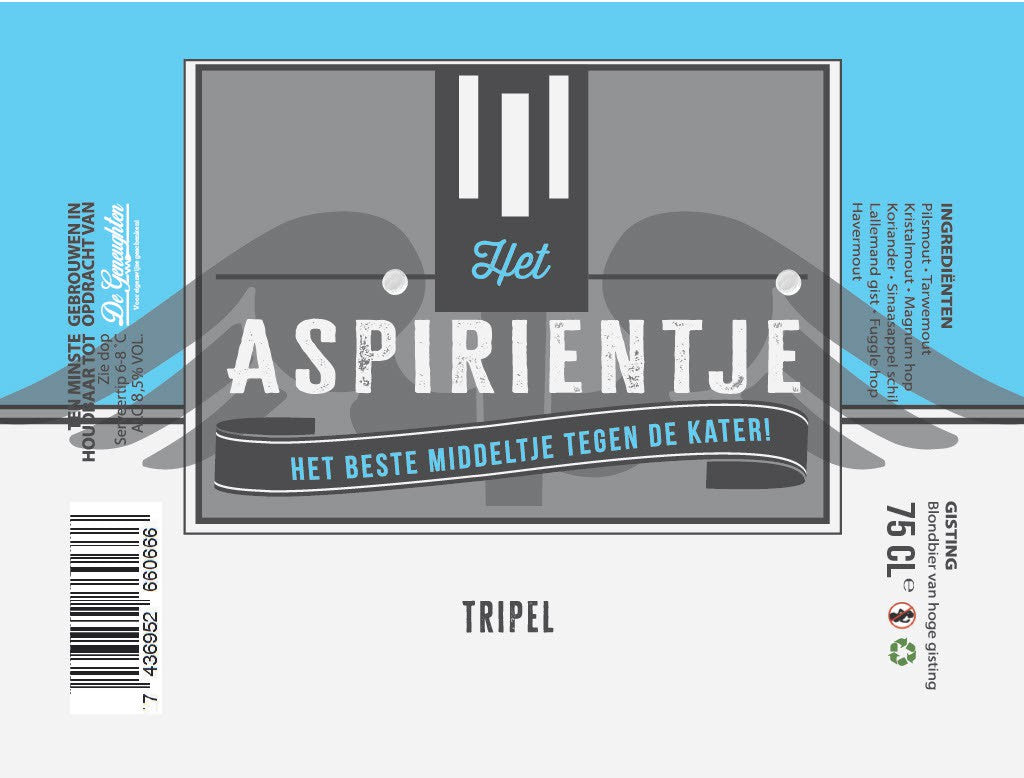 ,Speciaalbier Het Aspirientje Tripel - 75cl