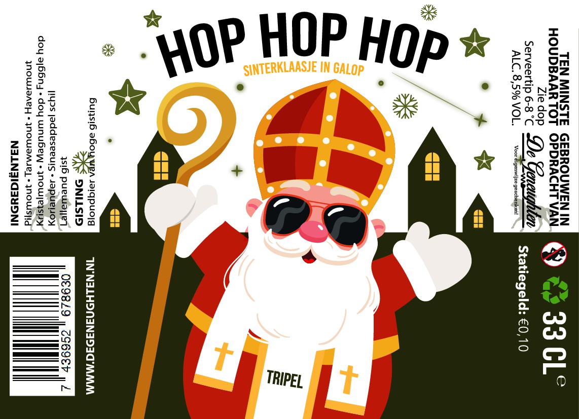 ,Speciaalbier Hop Hop Hop Tripel - 75cl