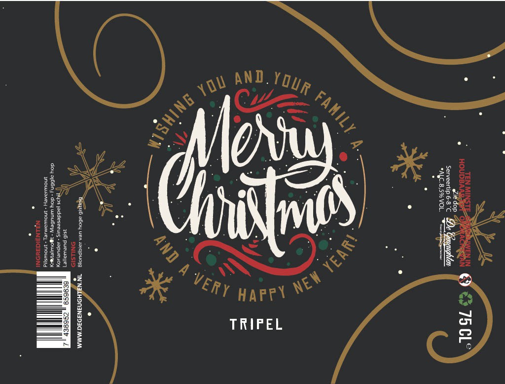 Speciaalbier Merry Christmas and a very Happy New Year! Tripel - 75cl