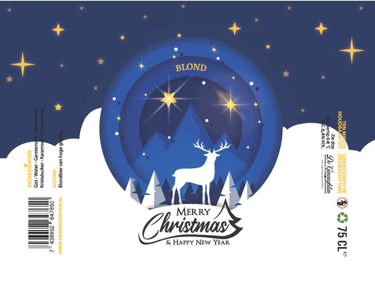 Speciaalbier Merry Christmas & Happy New Year Blond - 33cl