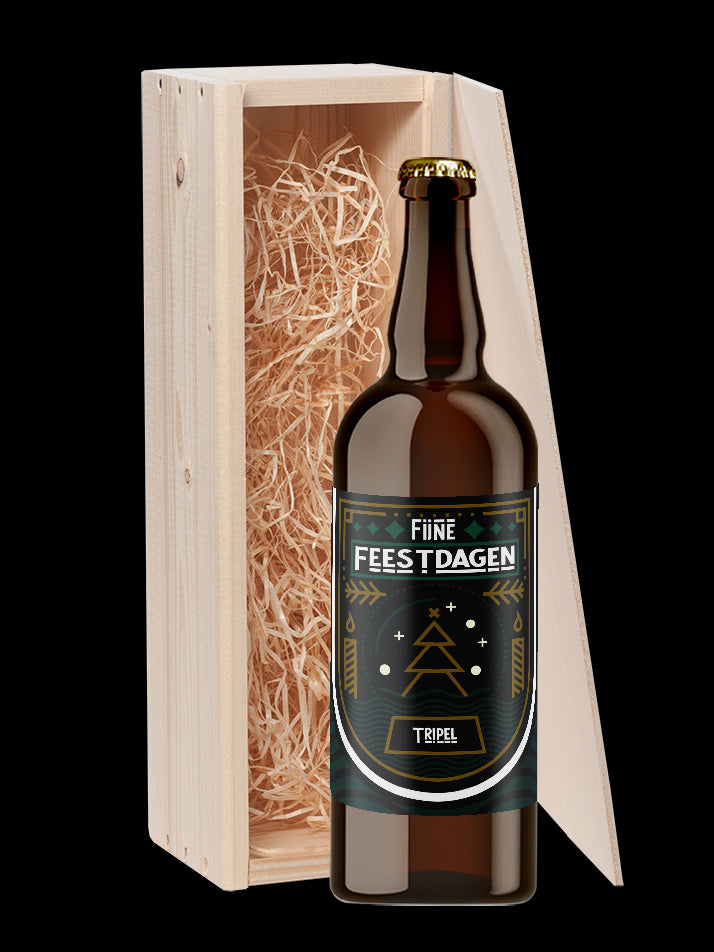 Speciaalbier cadeau Fijne Feestdagen Tripel 1x75cl
