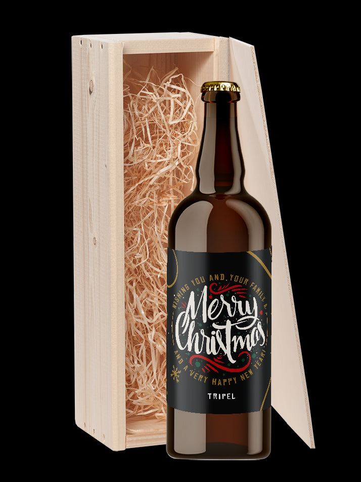 Speciaalbier cadeau Merry Christmas and a very Happy New Year! Tripel 1x75cl
