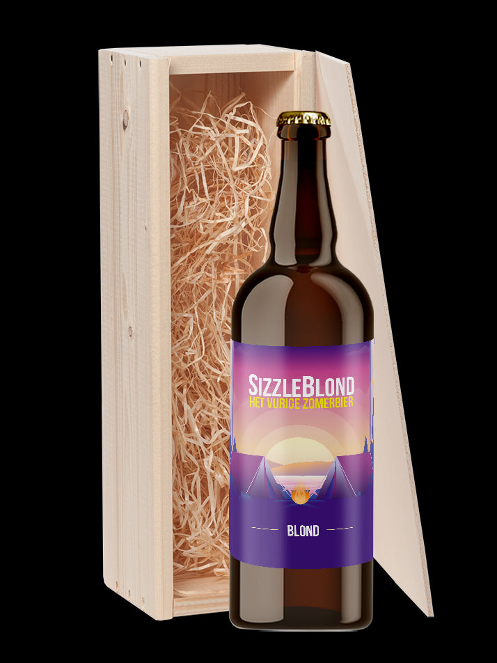 Speciaalbier cadeau Sizzle Blond 1x75cl