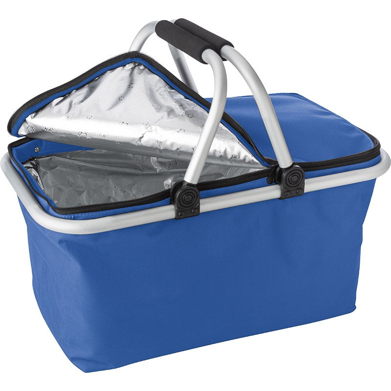 Boodschappenmand blauw met koelvak