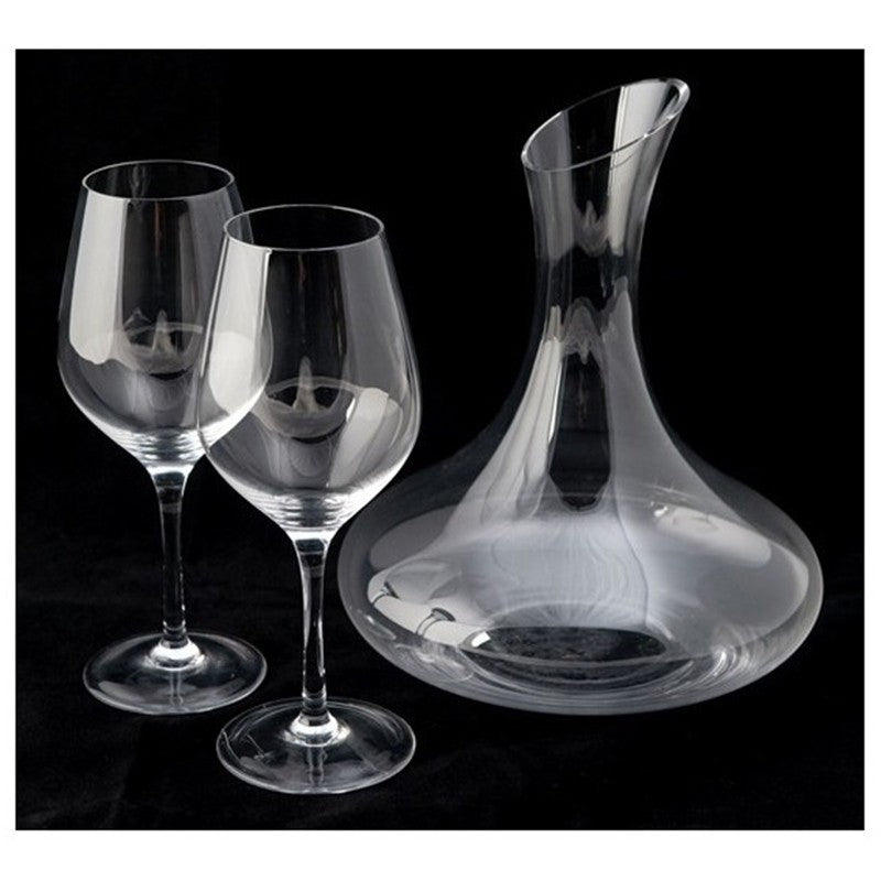Decanteerkaraf met glazen