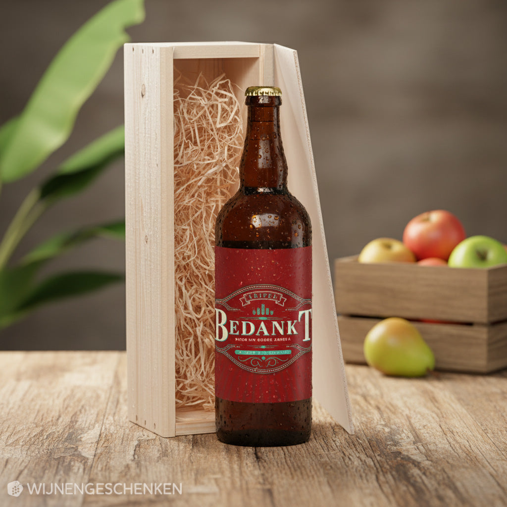 Speciaalbier cadeau Bedankt voor uw goede zorgen Tripel 1x75cl