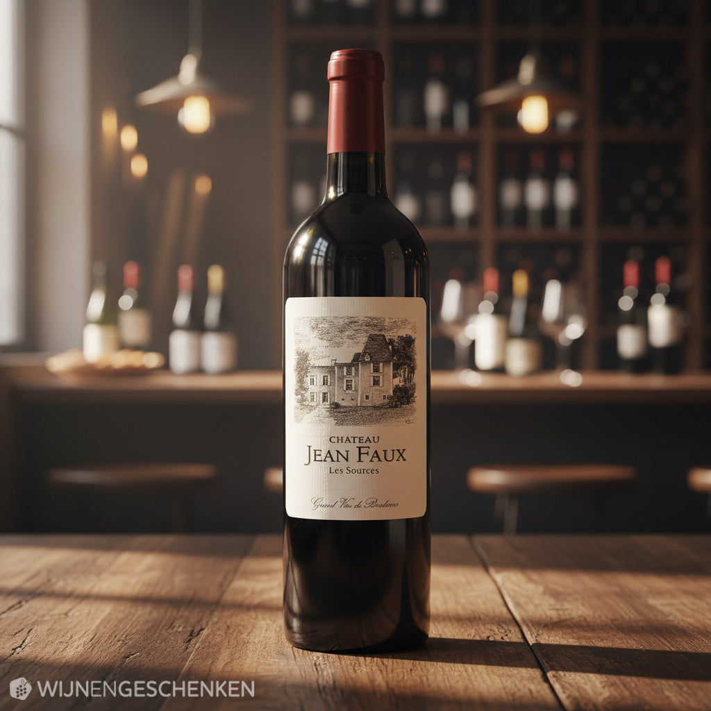 Rode wijn Chateau Jean Faux Les Sources