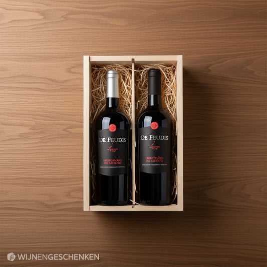 Wijncadeau De Feudis Deluxe 2x75CL