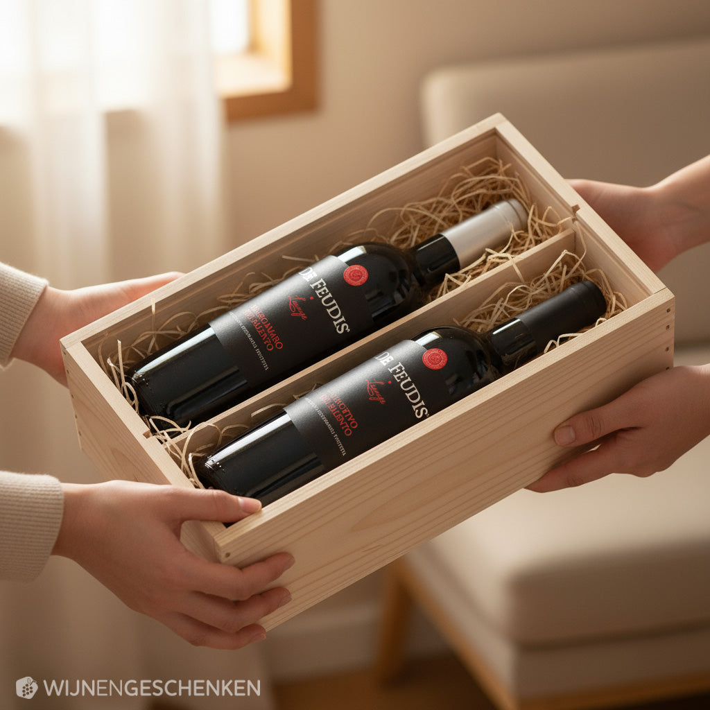 Wijncadeau De Feudis Deluxe 2x75CL