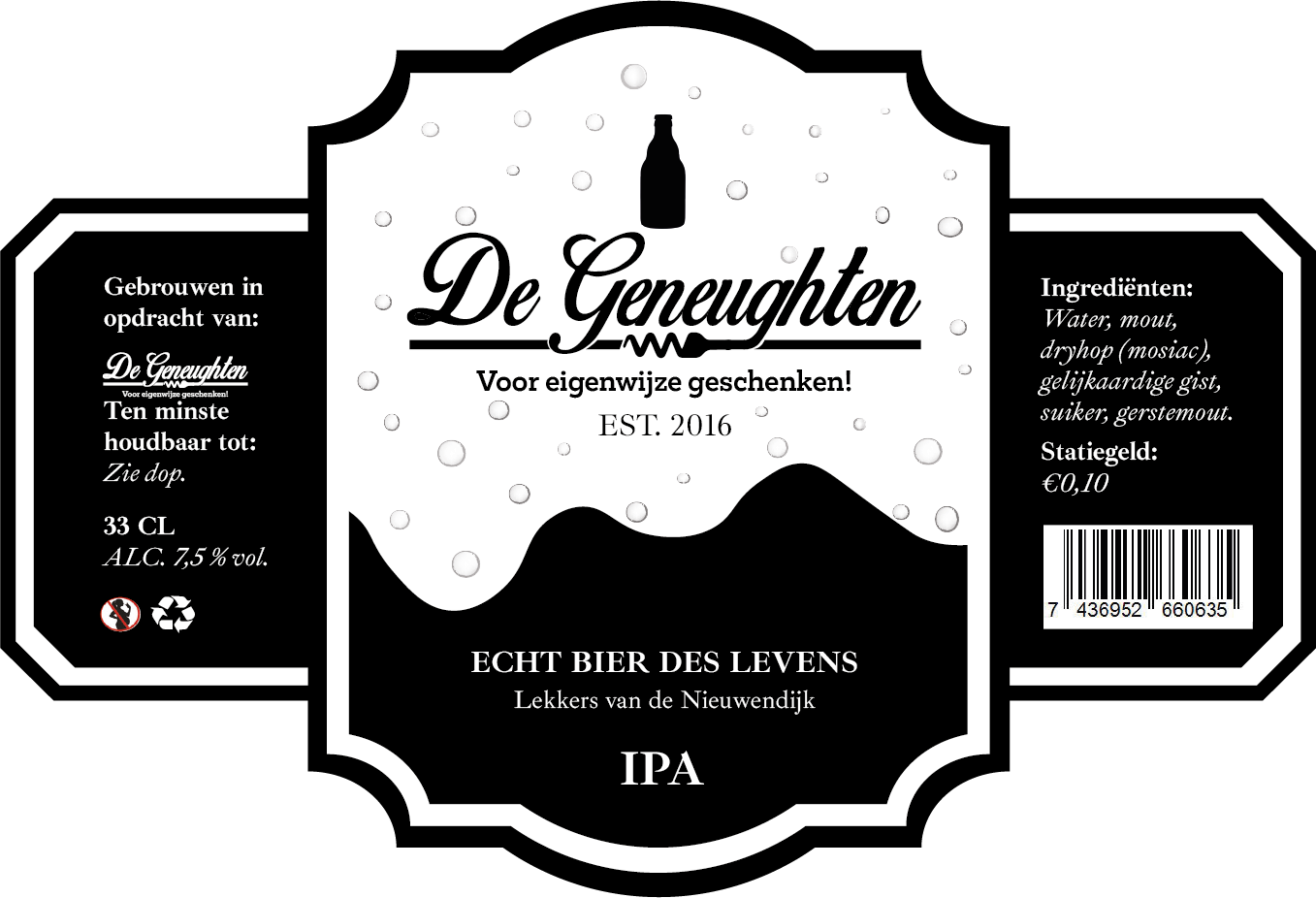 Speciaalbier De Geneughten IPA - 33cl