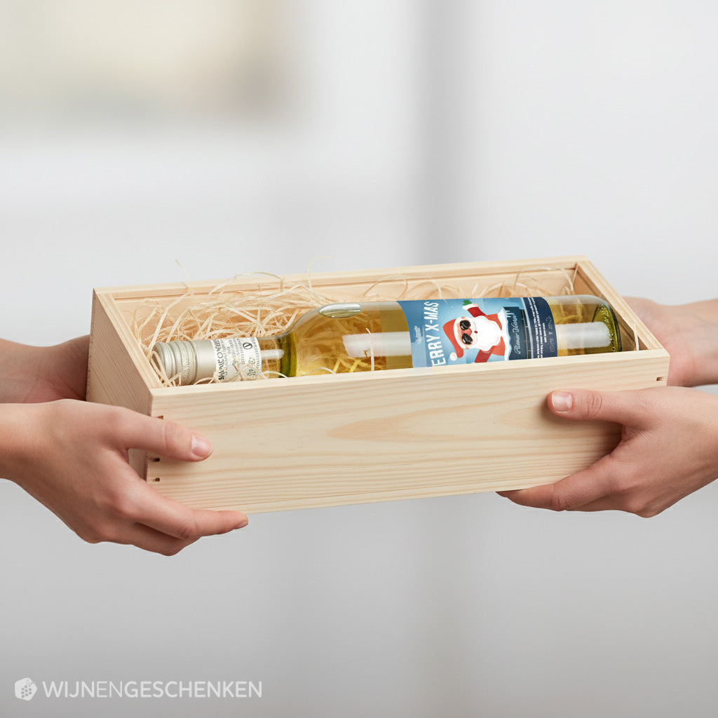Wijncadeau Merry X-mas Bianco Verona 1x75cl