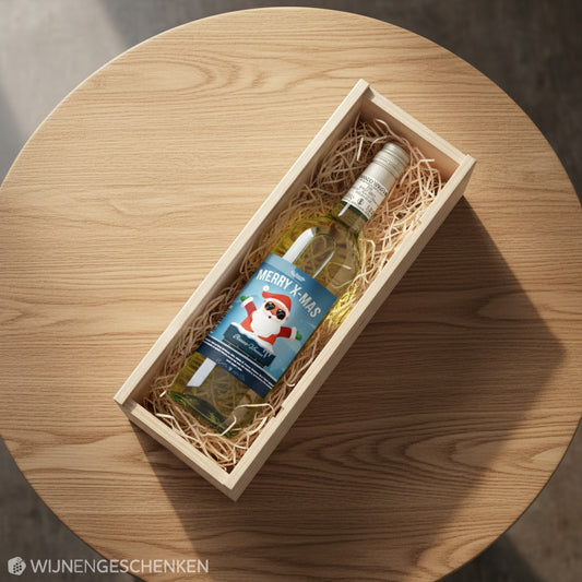 Wijncadeau Merry X-mas Bianco Verona 1x75cl