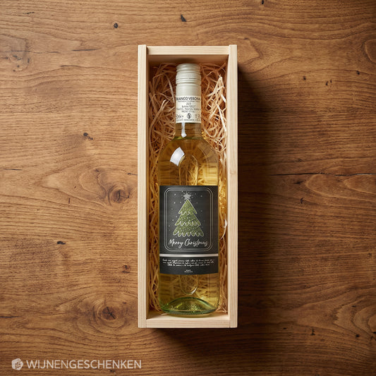 Wijncadeau Kerstboom Bianco Verona 1x75cl