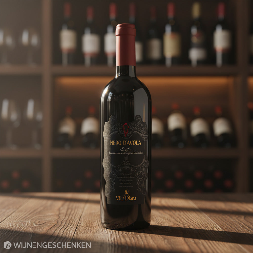 Rode wijn Nero D'Avola sicilia - Villa Diana