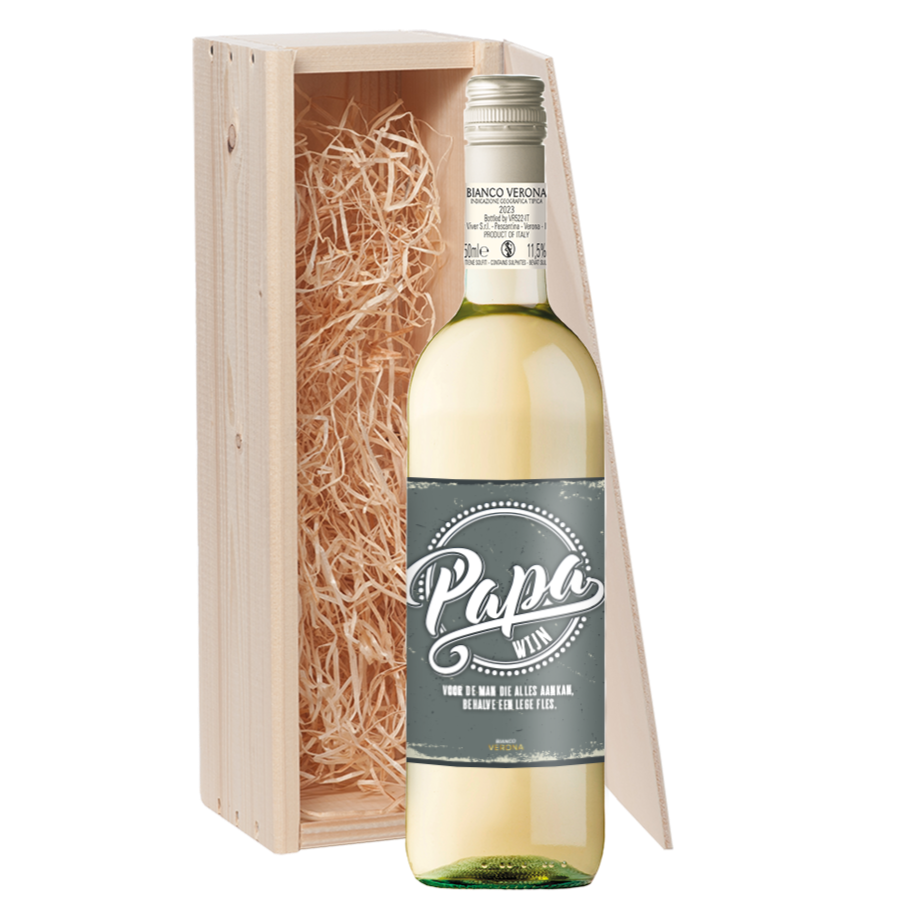 Wijncadeau Papa Wijn Bianco Verona 1x75cl