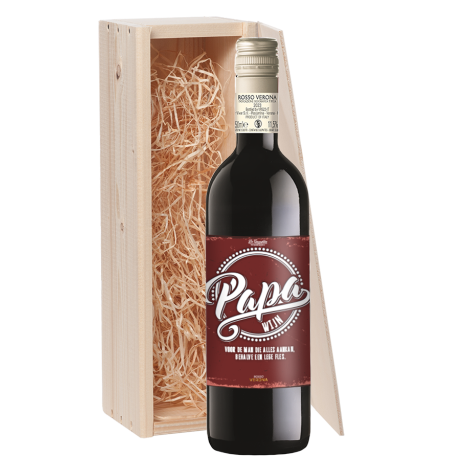 Wijncadeau Papa Wijn Rosso Verona 1x75cl