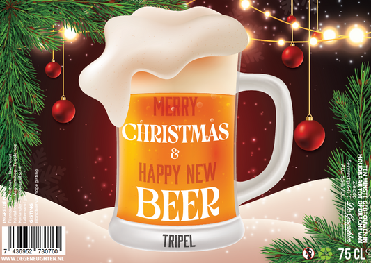 Speciaalbier Merry Christmas & Happy New Beer Tripel - 75cl