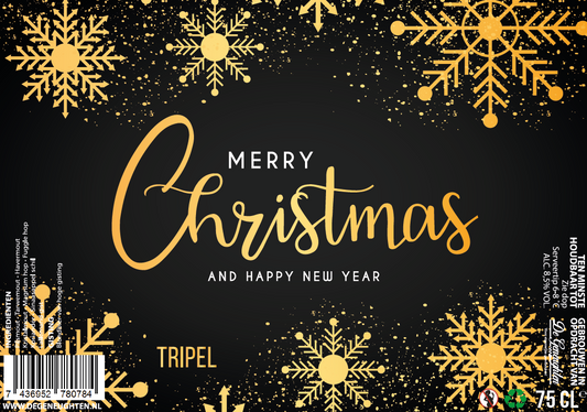 Speciaalbier Merry Christmas Zwart Goud Tripel - 75cl