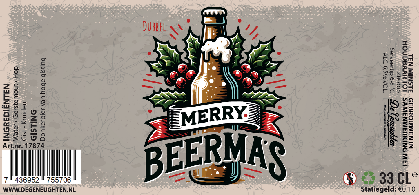 Speciaalbier Merry Beermas Dubbel - 33cl
