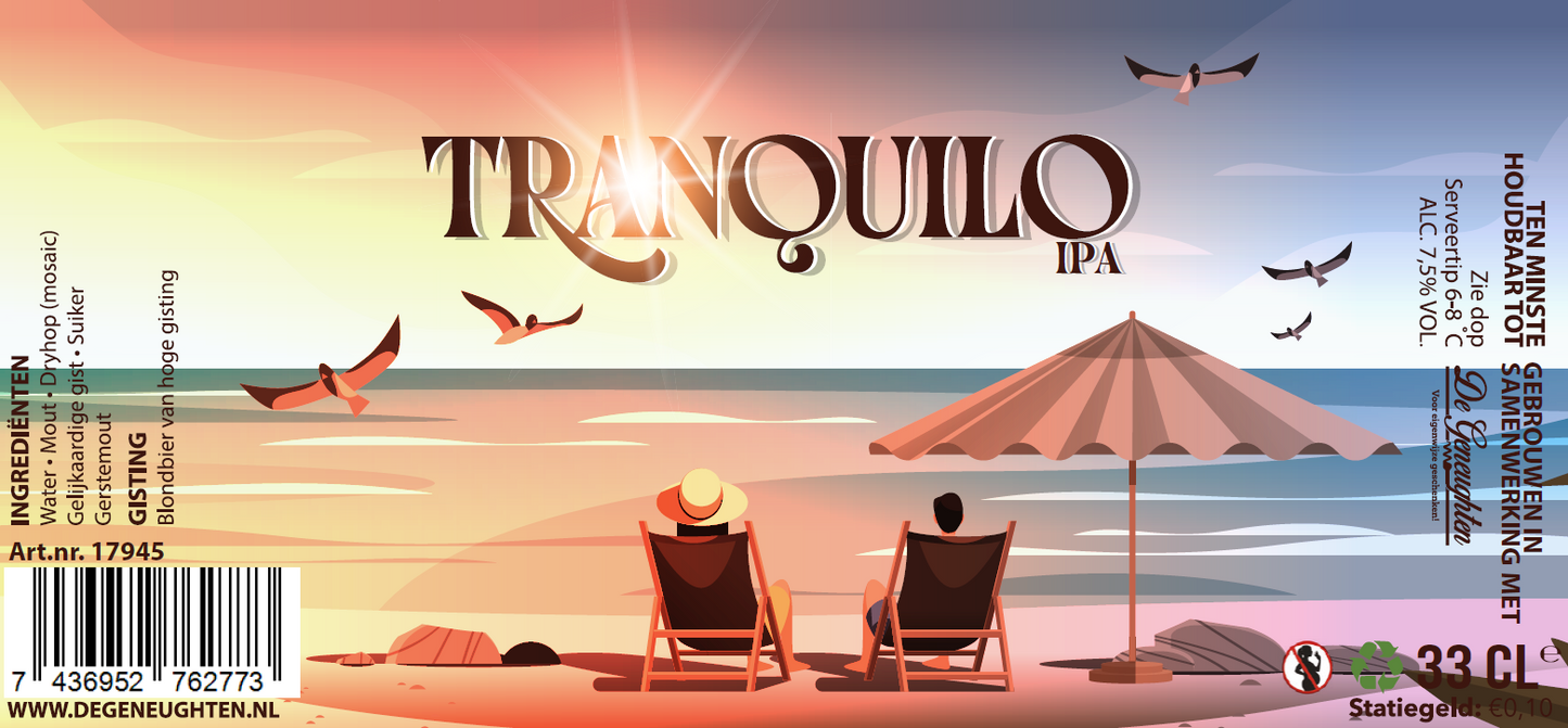 Speciaalbier Tranquilo IPA - 33cl