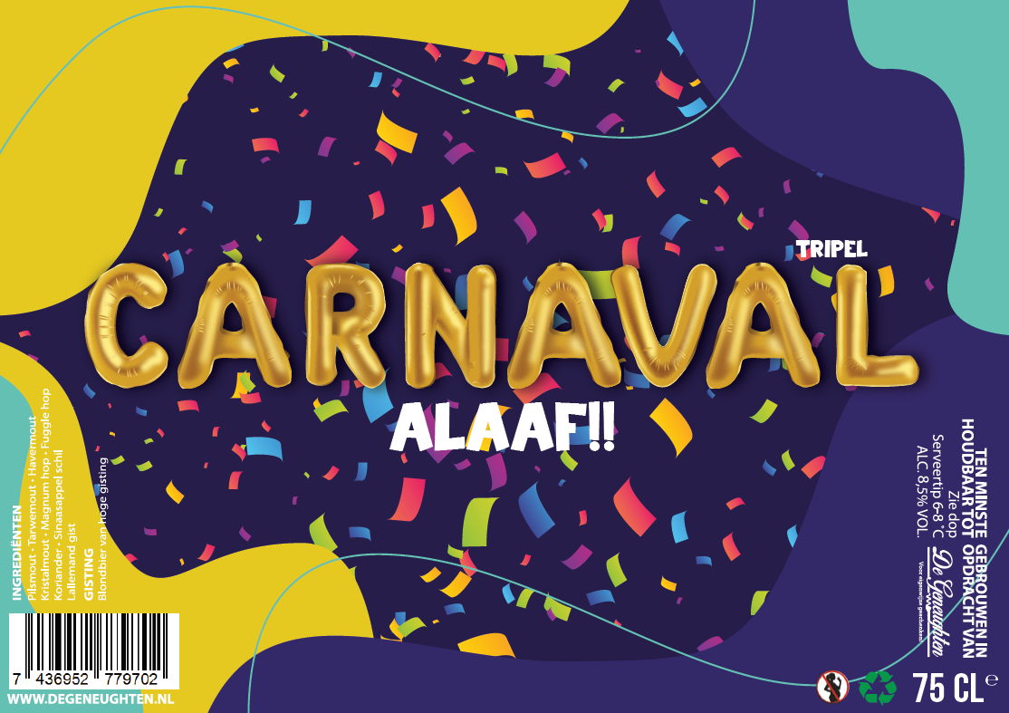 Speciaalbier Carnaval Tripel - 75cl