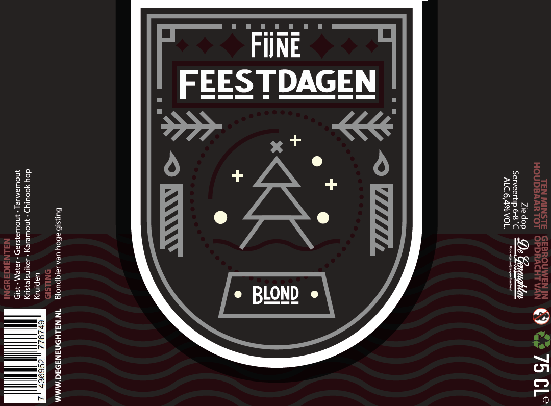 Speciaalbier Fijne Feestdagen Blond - 75cl