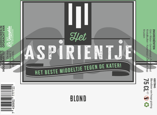 Speciaalbier Het Aspirientje Blond - 75cl