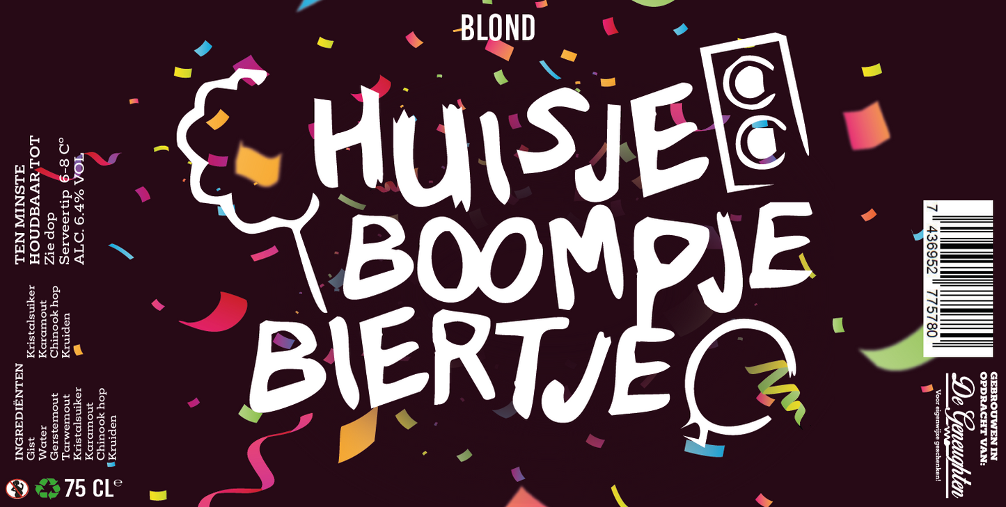 Speciaalbier Huisje, Boompje, Biertje Blond - 75cl
