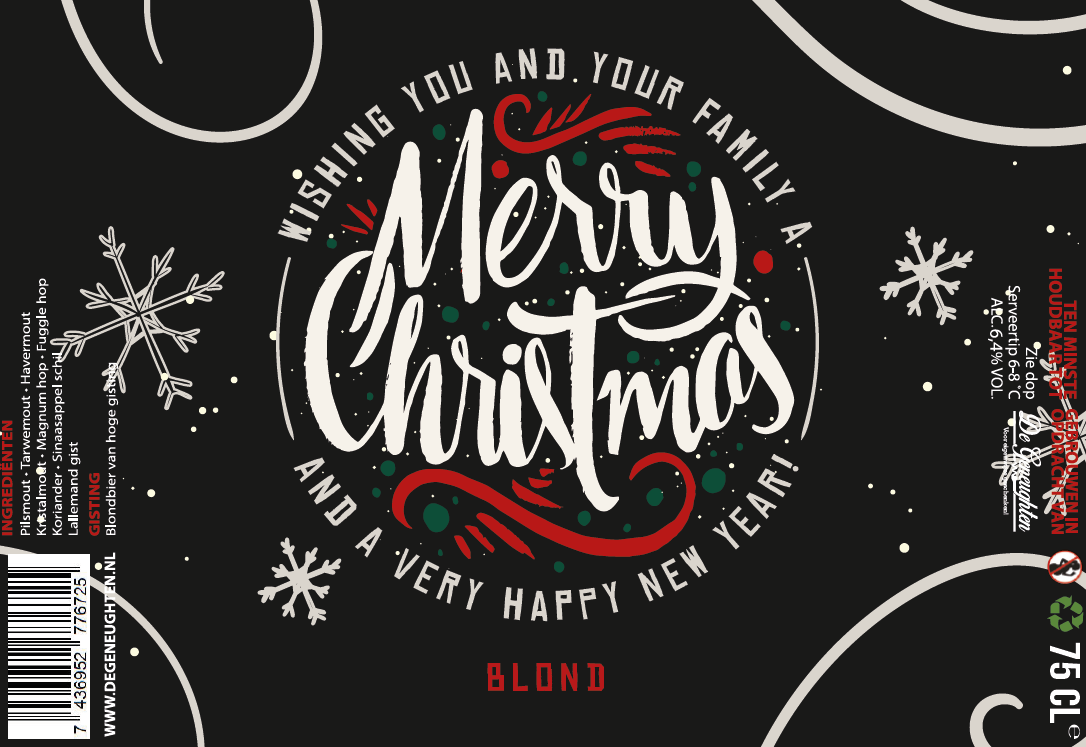 Speciaalbier Merry Christmas And A Very Happy New Year! Blond - 75cl