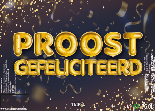 Speciaalbier Proost Gefeliciteerd Tripel - 75cl