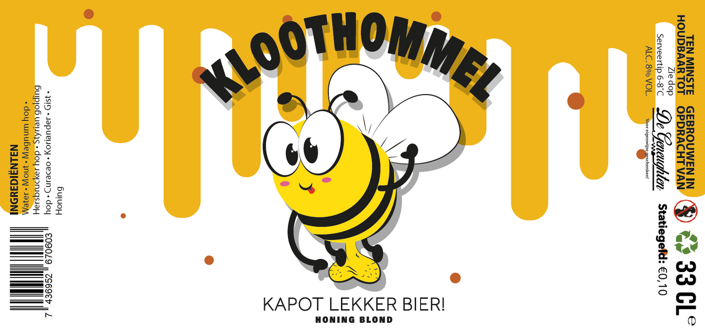 Speciaalbier Kloothommel Honing Blond - 33cl