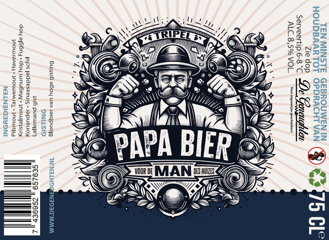 Speciaalbier Papa Bier Tripel - 75cl