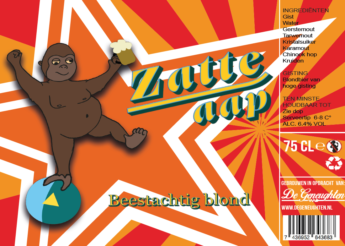 Speciaalbier De Zatte Aap Blond - 75cl