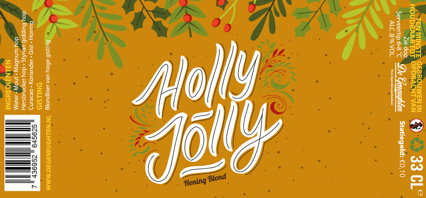 Speciaalbier Holly Jolly Honing Blond - 33cl