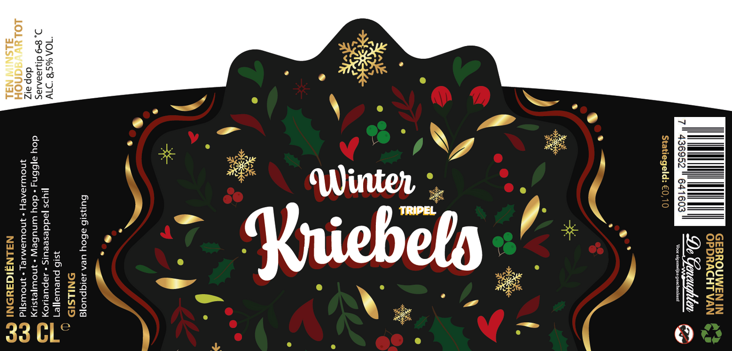 Speciaalbier Winter Kriebels Tripel - 33cl