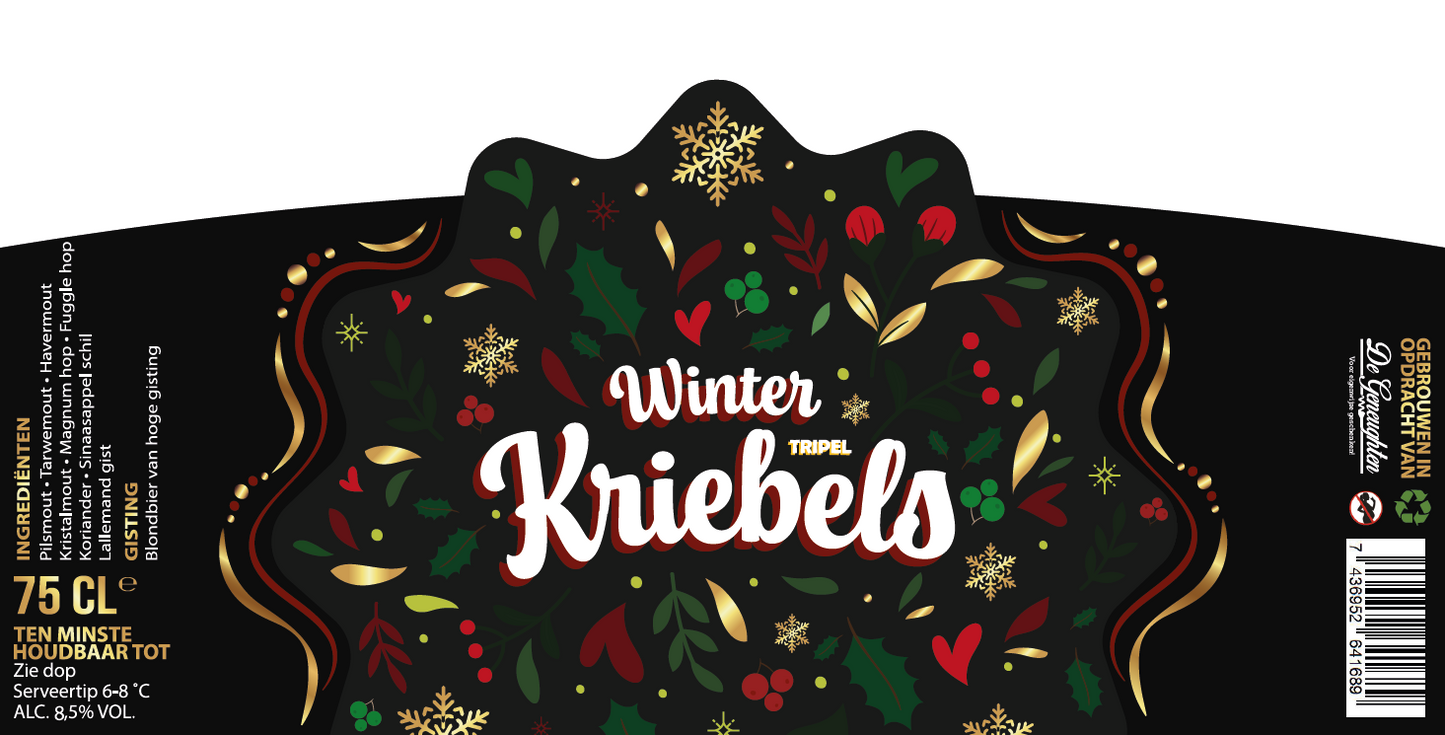 Speciaalbier Winter Kriebels Tripel - 75cl