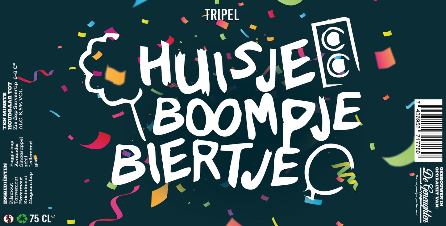Speciaalbier Huisje, Boompje, Biertje Tripel - 75cl