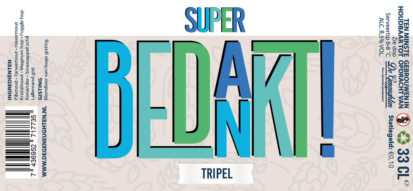 Speciaalbier Super Bedankt Tripel - 33cl